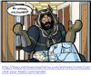 The Canadian Guy looks mystified, saying "Ay danno, halthcare?" http://thepunchlineismachismo.com/archives/comic/just-click-your-heels-commander 